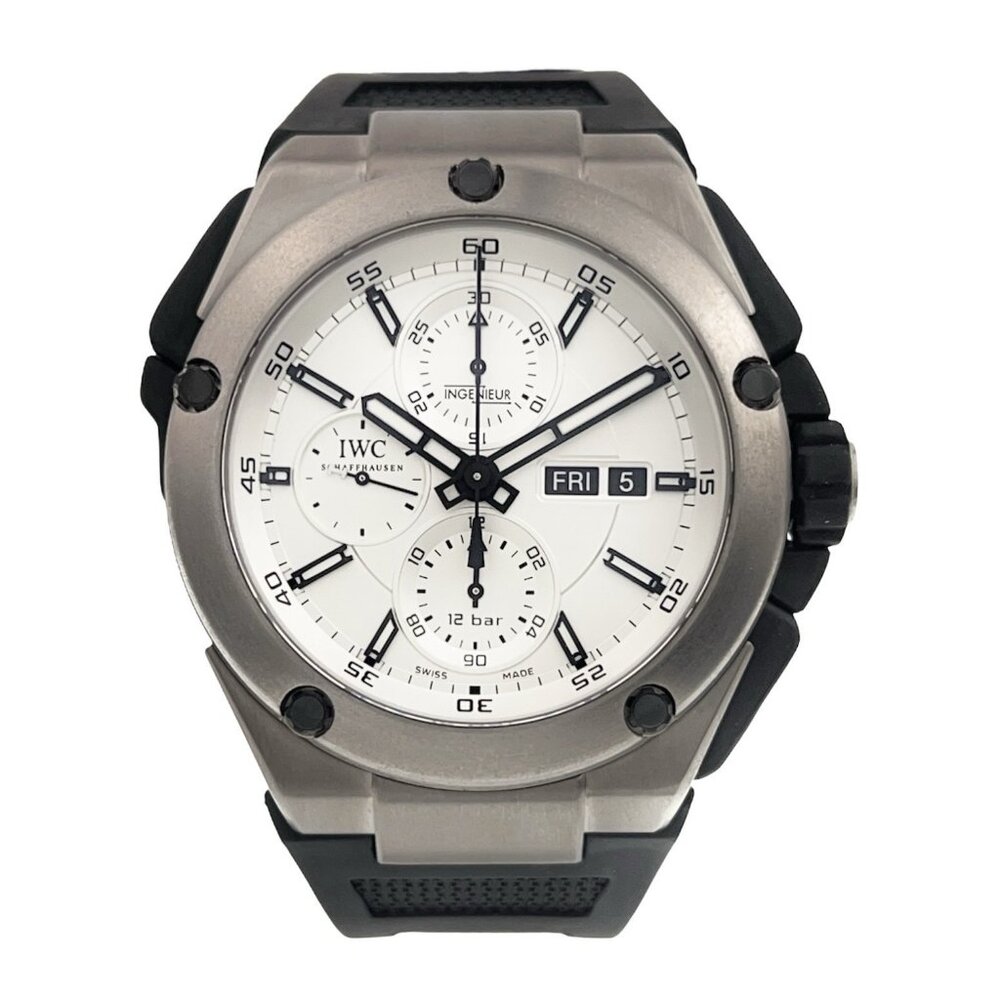 IWC Ingenieur Chrono Titanium Silver Dial 45mm Automatic Men's Watch IW386501